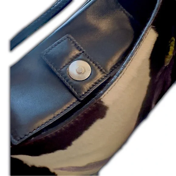 Versace Vintage Pony Hair Hand-Painted Purse NWOT 1999 - Picture 6 of 16